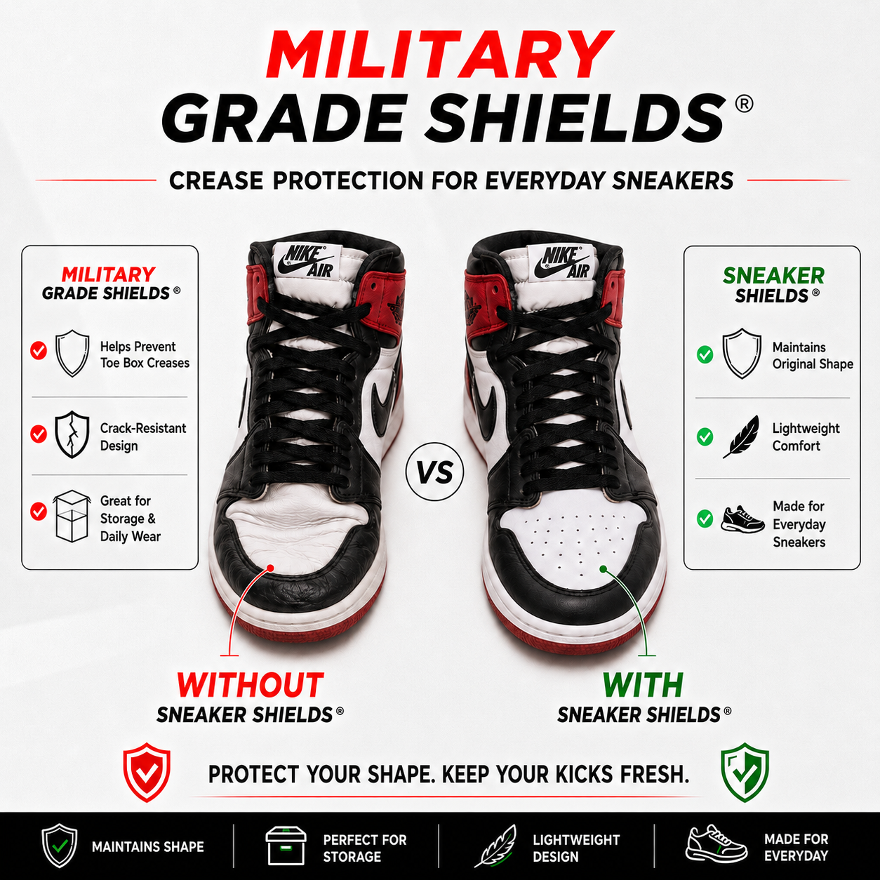 Military Grade Crease Protectors + Fresh Soles combo pack *LIMITED TIME ONLY*