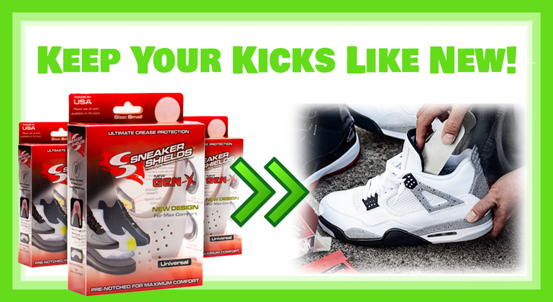 Keep Your Kicks Like New! Sneaker Shields are the Original Crease Protectors!