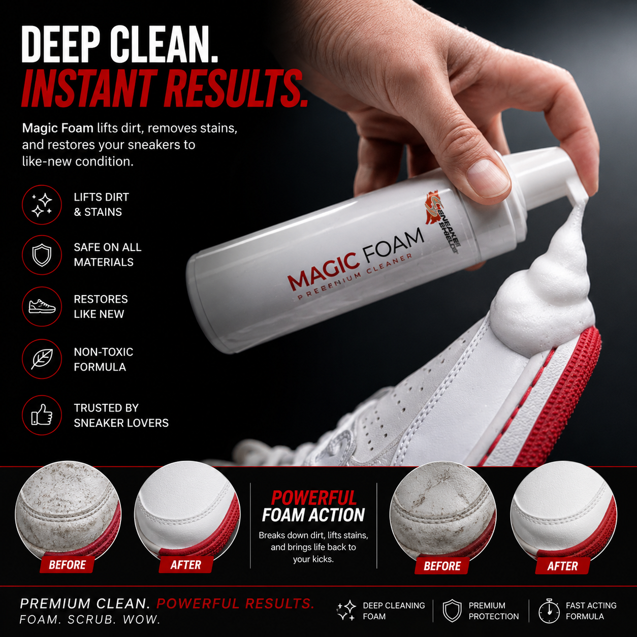 Magic Foam & 2 Brush Kit