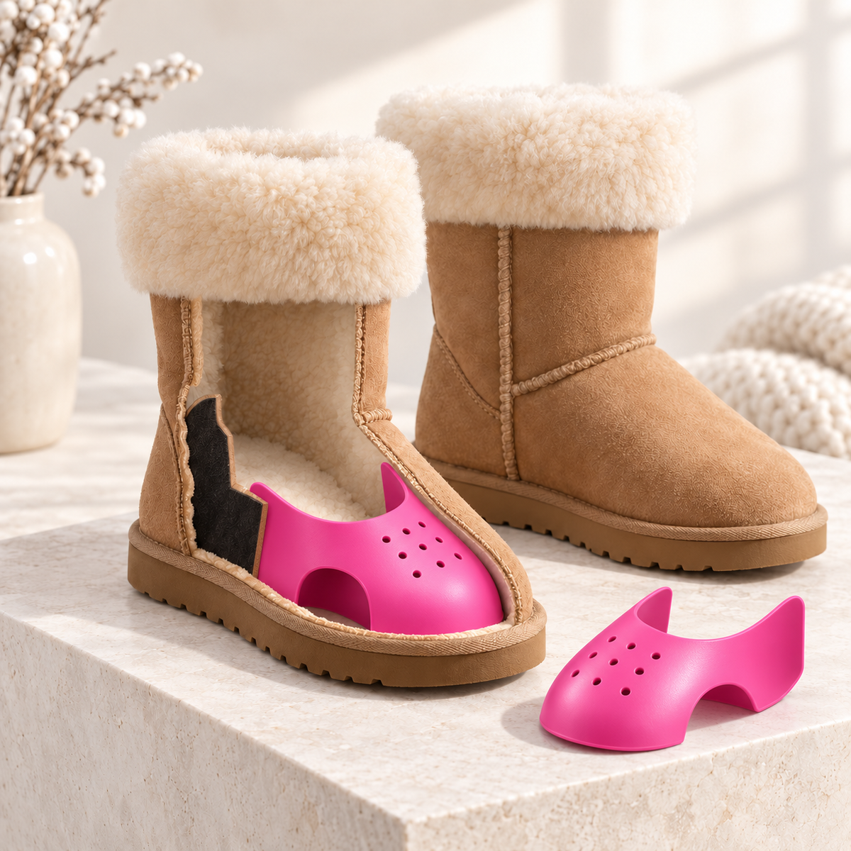 RE-BOOT™ - Pre-Notched Crease Protectors for Sheep Skin Boots