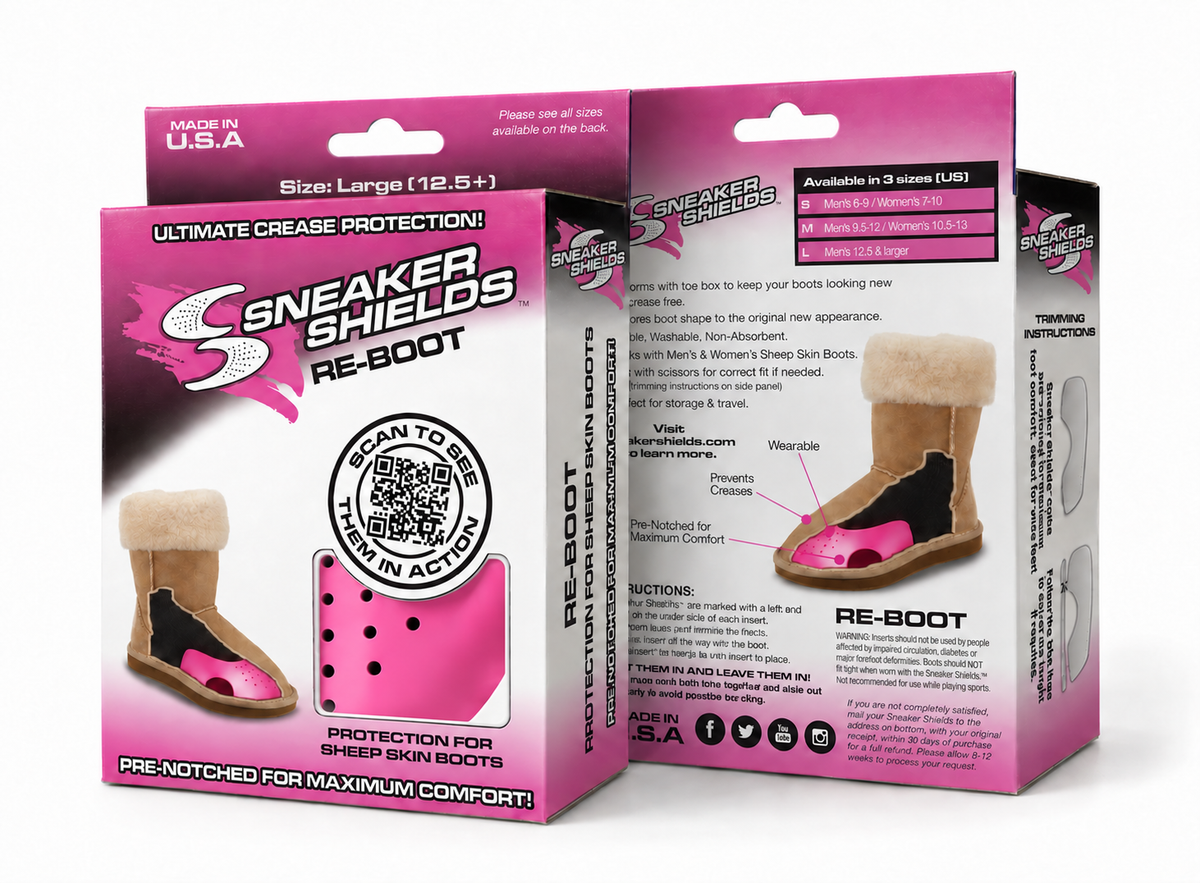 RE-BOOT™ - Pre-Notched Crease Protectors for Sheep Skin Boots