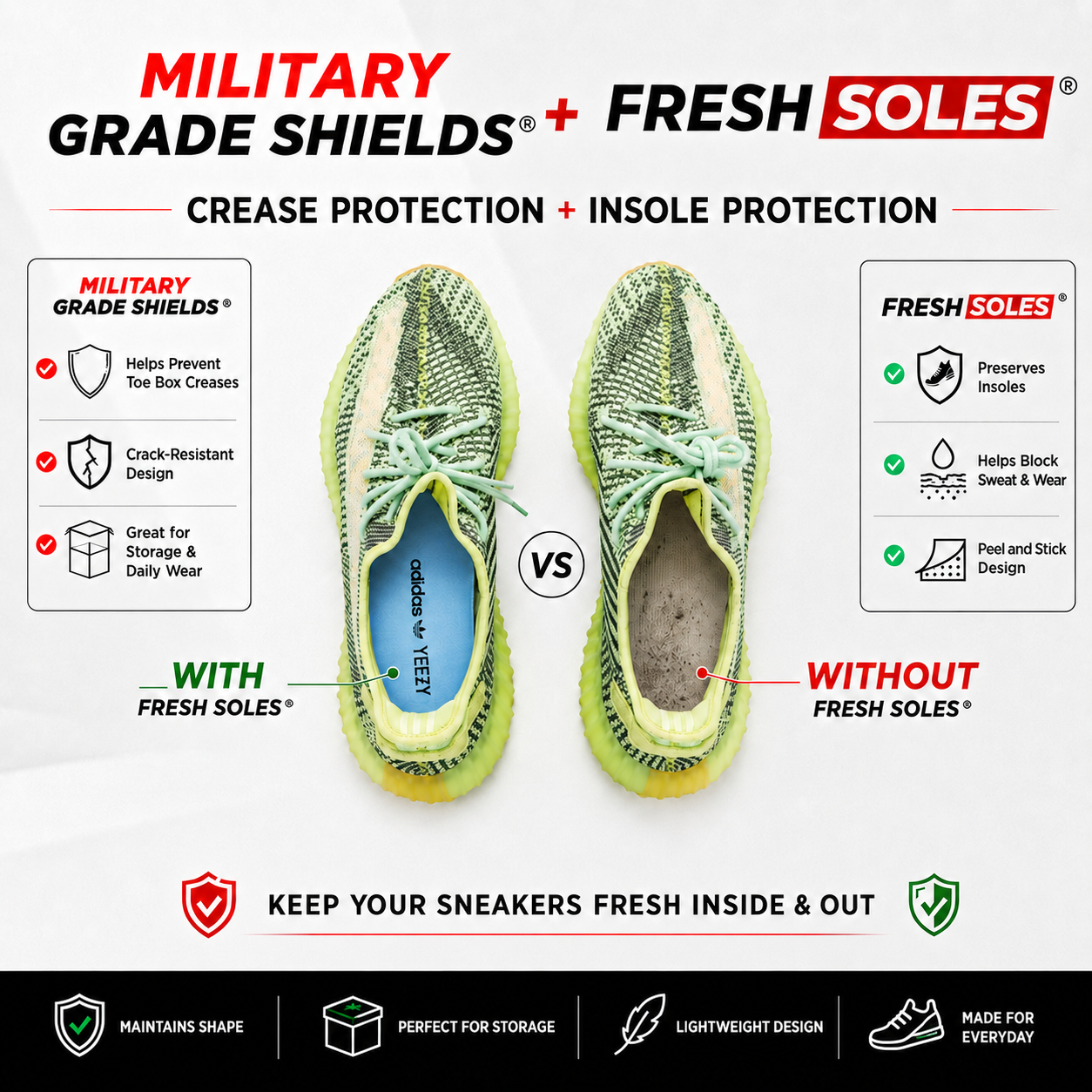 Military Grade Crease Protectors + Fresh Soles combo pack *LIMITED TIME ONLY*