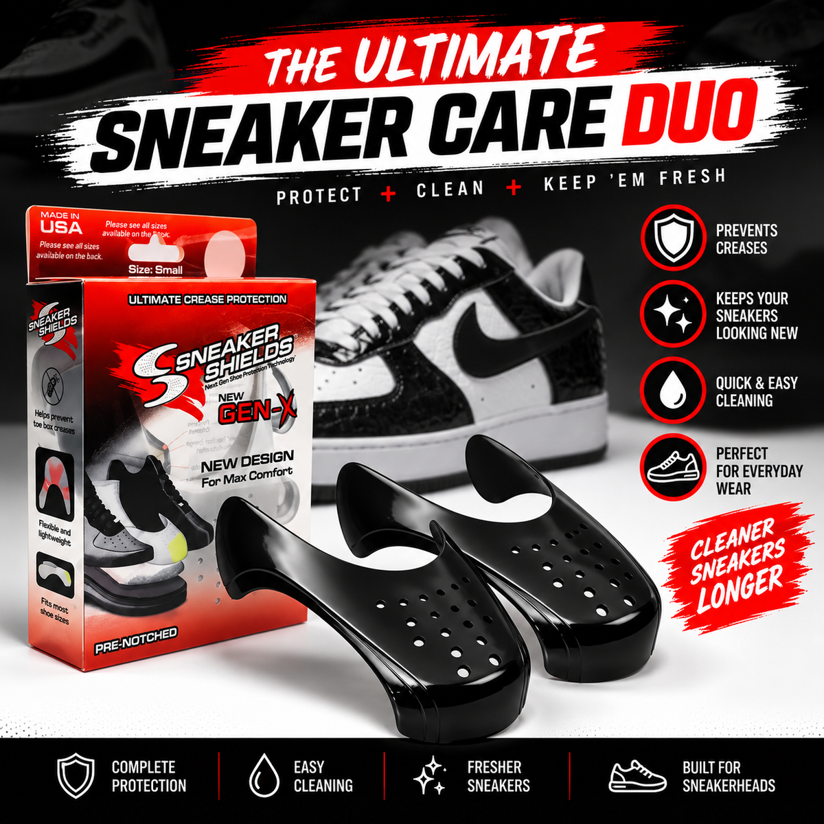 GEN-X + Armor Combo Pack — Single & Double Notch Crease Protectors